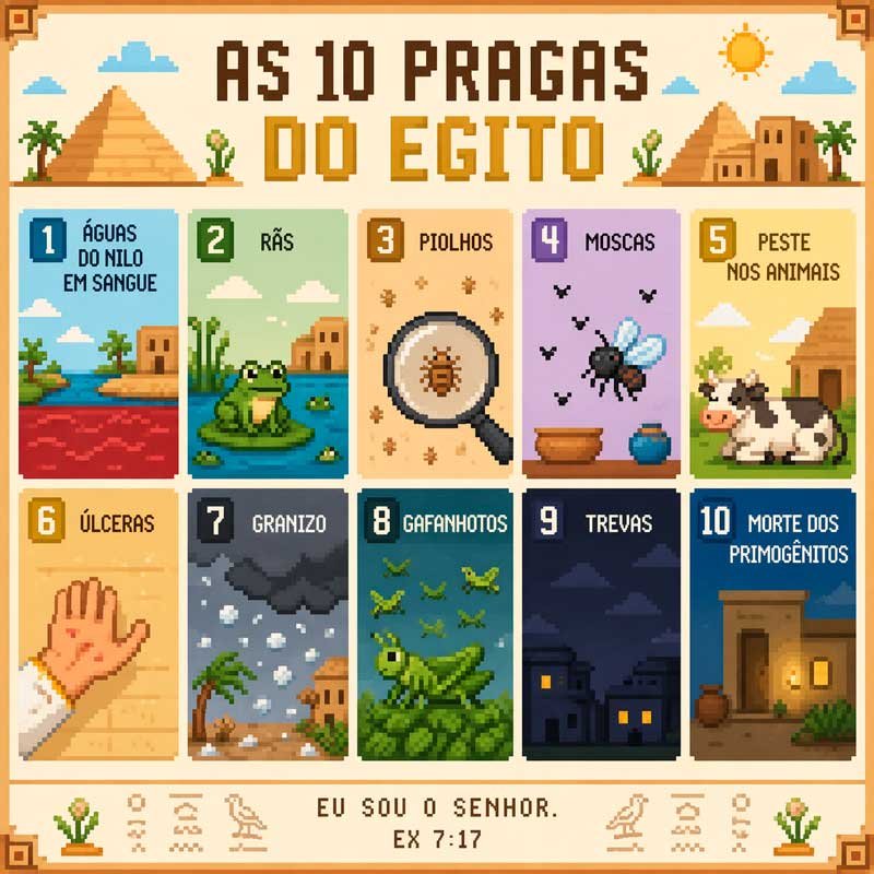 As 10 Pragas do Egito: Significados, Ordem e Lições Espirituais para Hoje